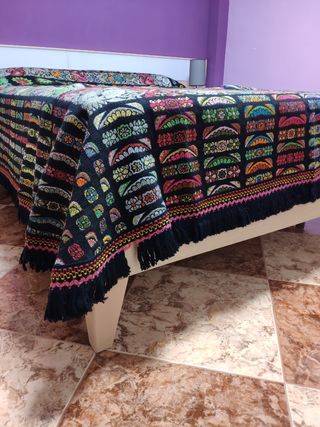 Colcha flores Vintage