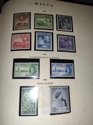 Sellos Gibraltar- Malta- Irlanda