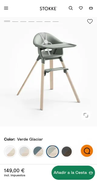 Silla y cojin Stokke Clikk