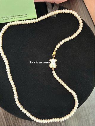 Collar Tous Perlas Oso Nacar Oro18kt descatalogado