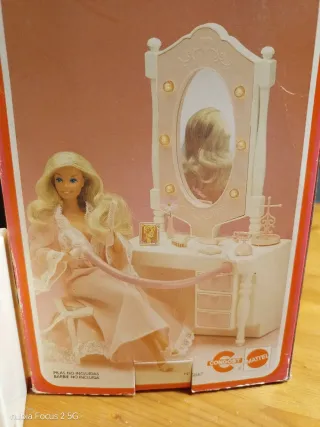 Tocador Barbie Ensueño con luz 1982
