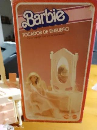 Tocador Barbie Ensueño con luz 1982