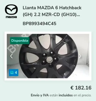 Llantas Mazda R17