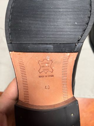 Zapatos de hombre de piel negros El Corte Inglés