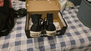 Converse Piel Negras Talla 38