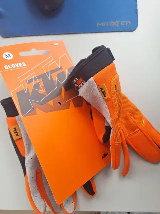 Guantes KTM Talla M Naranja y Gris