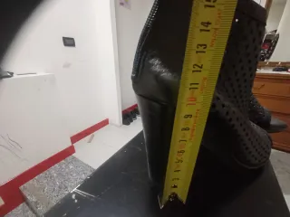 Scarpe donna aperte nere tacco 38