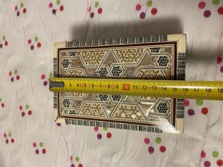 Caja joyero madera nacar artesanal