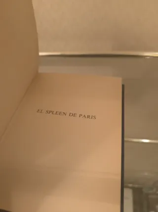 El Esplín de París de Baudelaire