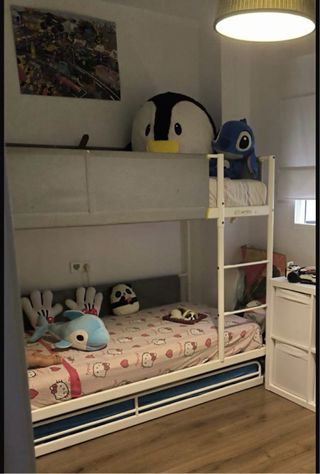 Litera Ikea Vitbal Blanca 3 Camas