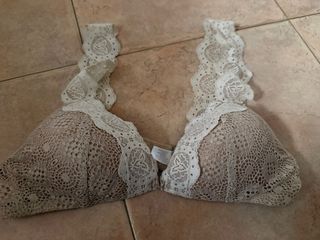 Reggiseno Pura in pizzo beige senza ferretto