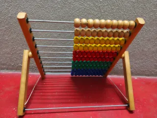 Ábaco de madera educativo
