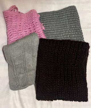 Lote 3 sciarpe intrecciate