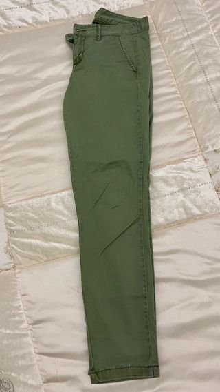 Pantaloni donna verde Benetton