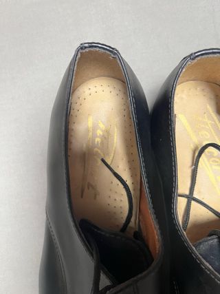 Zapatos de piel negros El Corte Inglés T.39