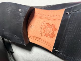 Zapatos de piel negros El Corte Inglés T.39