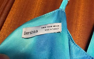 Vestido largo azul Zara