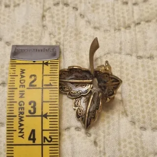 Pendiente vintage de clip antiguo (pieza suelta)