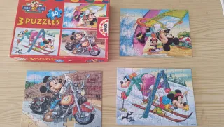 Lote 14 Puzzles Infantiles Disney y Looney Tunes