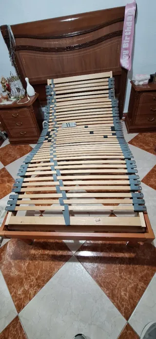Cama Articulada Madera y Plástico
