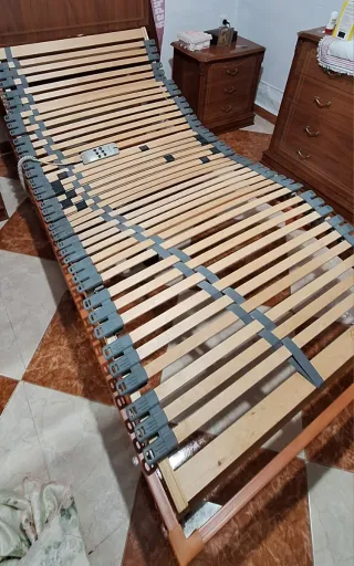 Cama Articulada Madera y Plástico