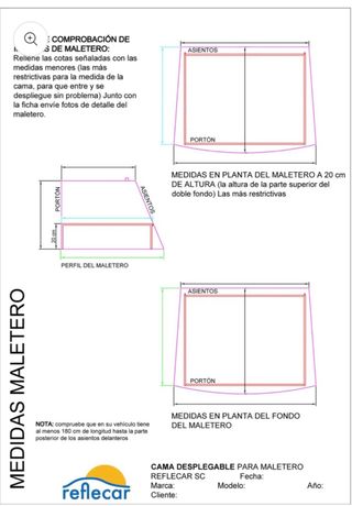 Mueble Cama Camper Reflecar Avanzado