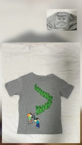 Camiseta Minecraft Mojang Niño Talla 10 -12