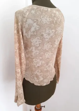 Camiseta Gasa Estampada Benetton Talla M