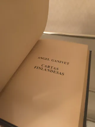 Carta finlandesas. Angel Ganivet