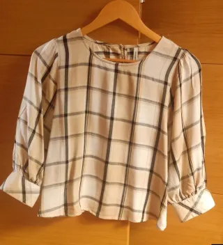 Camisa Stradivarius Cuadros Talla S
