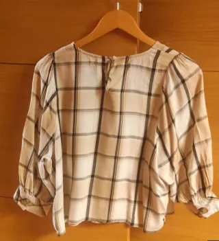 Camisa Stradivarius Cuadros Talla S
