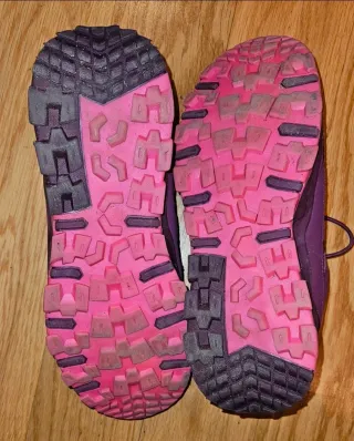 Zapatillas trekking niña rosa/morado