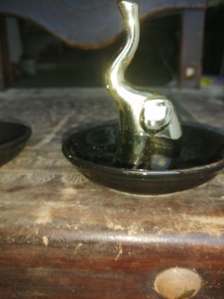 Conjunto 2 peças decorativas elefante dourado