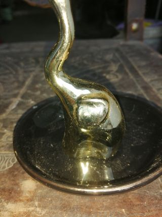 Conjunto 2 peças decorativas elefante dourado