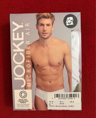Slip Jockey Hombre Talla M Blanco