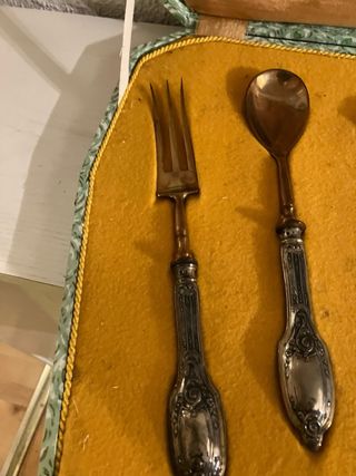 Juego cubiertos plata vintage