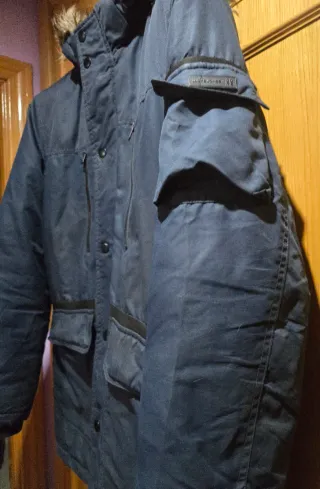 Plumífero azul hombre talla XL