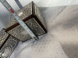 Cajitas de plata con tapa labrada