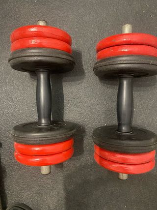 Banco de musculación,pesas mas bici de spinning