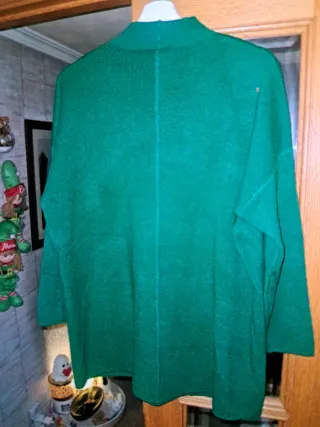 Jersey verde mujer talla única