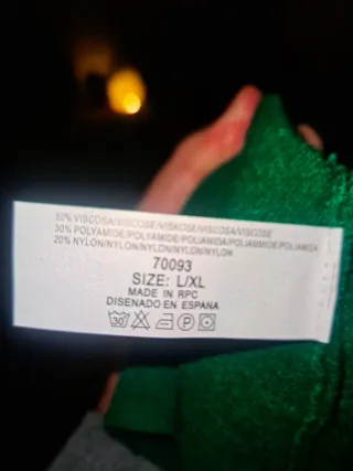 Jersey verde mujer talla única