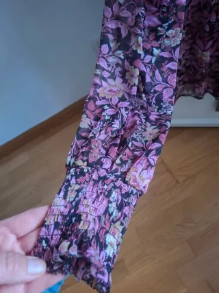 Camisa Mango volantes floral