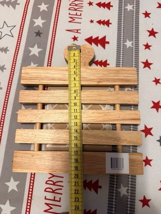 Poggiapentola in legno e ceramica