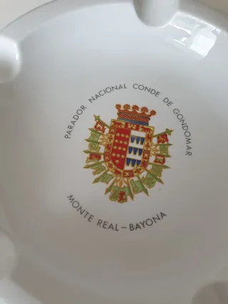 Cenicero Vintage Cerámica Parador Conde Gondomar