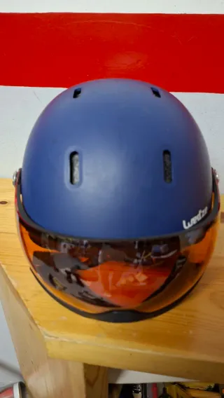 Casco de esquí Wedze azul con visor