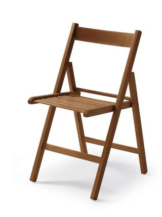 Silla Plegable Madera Haya Oscura