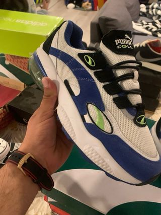 Zapatillas Puma Cell Hombre Azul Blanco