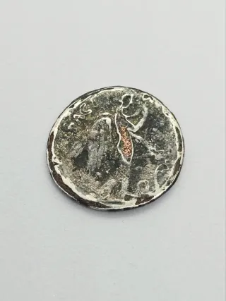 Denario romano original de Claudio I (41-54 d.C.)