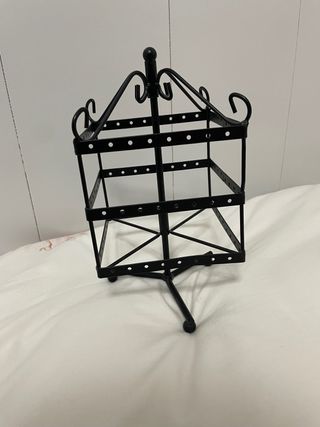 Soporte expositor pendientes negro