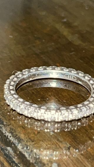 Anello Argento 925 con Zirconi Bianchi